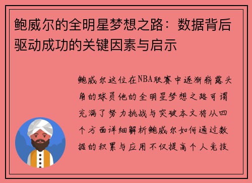 鲍威尔的全明星梦想之路：数据背后驱动成功的关键因素与启示